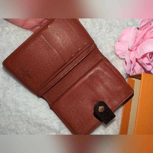 Louis Vuitton Brown Monogram Kisslock Wallet Includes Box Authentic - Picture 5 of 10